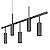 Pendente Pipe B5 561 800x300mm 5x GU10 LED Dicróica MR16 Alumínio - Imagem 1