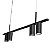 Pendente Tubus B5 566 800x110mm 4x GU10 LED Dicróica MR16 Alumínio - Imagem 1