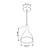 Pendente Bally Metal Domado Código 5469 27cm para Lâmpada Bulbo E27 em Alumínio - Imagem 4