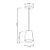 Pendente Baldy P Metal Domado Código 5556 13cm para Lâmpada Bulbo E27 em Alumínio - Imagem 3