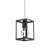 Pendente Thomas Quadro PP Metal Domado Código 5914 18cm para Lâmpada Filamento E27 em Alumínio - Imagem 1