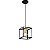 Pendente Thomas Quadro G Metal Domado Código 5916 25cm para Lâmpada Filamento E27 em Alumínio - Imagem 1