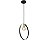 Pendente Thomas Oval Metal Domado Código 5900 34cm para Lâmpada Filamento E27 em Alumínio - Imagem 1