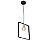 Pendente Thomas Quadrado Metal Domado Código 5903 30cm para Lâmpada Filamento E27 em Alumínio - Imagem 2