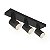 Spot Mini Redondo Triplo Metal Domado Código 11356 para 3 Lâmpadas Mini Dicróica GU10 LED COB 9W - Imagem 1
