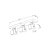 Spot Mini Quadrado Triplo Metal Domado Código 11366 para 3 Lâmpadas Mini Dicróica GU10 LED COB 9W - Imagem 2