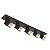 Spot Mini Quadrado com Cinco Metal Domado Código 11368 para 5 Lâmpadas Mini Dicróica GU10 LED COB 15W - Imagem 2