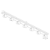 Spot Trapézio P com Sete Metal Domado Código 11319 1,40m para 7 Lâmpadas AR70 GU10 em Alumínio - Imagem 2