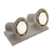 Spot Trapézio G Duplo Metal Domado Código 11325 GU10 para 2 Lâmpadas AR111 em Alumínio - Imagem 1