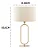 Abajur Foco Metallo Bianchi AB-217 em Metal Decorativo para Mesa Lateral e Cabeceira 1xE27 - Imagem 2