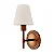 Arandela Foco Metallo Amalfi AR-106-1 em Metal 1xE27 para Sala, Quarto, Hall e Corredor - Imagem 1