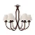 Lustre 6 Puntas LU-400-6 Foco Metallo 6 Lâmpadas E27 | Lustre Decorativo Moderno - Imagem 1