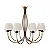 Lustre 8 Puntas LU-400-8 Foco Metallo 8 Lâmpadas E27 | Lustre Decorativo Moderno para Pé-Direito Duplo - Imagem 1