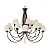 Lustre 18 Puntas LU-400-18 Foco Metallo 18 Lâmpadas E27 | Lustre Decorativo para Pé-Direito Duplo - Imagem 1
