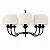 Lustre Alba 8 Braços LU-432-8 Foco Metallo 8 Lâmpadas E27 | Lustre Decorativo Moderno - Imagem 1