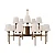Lustre Amalfi 15 Braços LU-419-15 Foco Metallo 15 Lâmpadas E27 | Lustre Decorativo para Pé-Direito Duplo - Imagem 1
