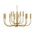 Lustre Amália 12 Braços LU-448 Foco Metallo 12 Lâmpadas E14 | Lustre Decorativo Clássico Contemporâneo - Imagem 1