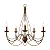 Lustre Aro LU-402 Foco Metallo 5 Lâmpadas E14 | Lustre Decorativo Moderno - Imagem 1