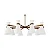 Lustre Belluno 10 Braços LU-427-10 Foco Metallo 10 Lâmpadas E27 | Lustre Decorativo Moderno - Imagem 1
