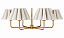 Lustre Delicato LU-453 Foco Metallo 6 Lâmpadas E27 | Lustre Decorativo Moderno - Imagem 1
