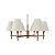 Lustre Leone 6 Braços 6x E27 para Sala de Jantar, Living e Hall Moderno Foco Metallo LU-450 - Imagem 1