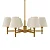 Lustre Leone 8 Braços 8x E27 para Sala de Jantar, Living e Hall de Entrada Foco Metallo LU-451 - Imagem 1