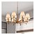 Lustre Leone 8 Braços 8x E27 para Sala de Jantar, Living e Hall de Entrada Foco Metallo LU-451 - Imagem 2