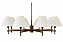 Lustre Gran Leone 8 Braços 8x E27 Grande para Sala de Jantar, Living e Pé Direito Foco Metallo LU-452 - Imagem 1