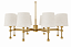Lustre Massimo 8 Lâmpadas E27 Grande para Sala de Jantar, Living e Hall Foco Metallo LU-456 - Imagem 1
