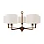 Lustre Vicenza 5 Lâmpadas E27 para Sala de Jantar, Living e Hall Moderno Foco Metallo LU-423 - Imagem 1