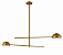 Pendente Astro Duplo Cúpula Bowl Articulado 110cm 2x G9 para Mesa de Jantar Foco Metallo PE-529-110 - Imagem 1