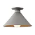 Plafon Foco 31cm 1 Lâmpada E27 para Sala, Quarto e Corredor Foco Metallo PL-801-31 - Imagem 1