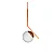 Pendente Itamonte Vertex P 476 H400mm Globo Ø150mm 1x G9 em Alumínio e Vidro Fosco Branco - Imagem 1
