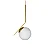 Pendente Itamonte Vertex G 477 H700mm Globo Ø250mm 1x E27 em Alumínio e Vidro Fosco Branco - Imagem 1