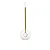 Pendente Itamonte Belle II 479/1 H750mm Globo Ø250mm 1x G9 em Alumínio, Vidro Transparente e Fosco - Imagem 1