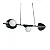 Pendente Itamonte Shell 502/3 1000x180mm 3 Globos Ø120mm 3x G9 em Alumínio e Vidro Fosco Branco - Imagem 2