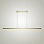 Pendente Itamonte Tech Uno P Horizontal 512-401 LED 24W 4000K 127V 1010x20mm - Imagem 1