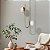 Pendente Mali B2 551-301 240x390mm LED Integrado 2x4W Vidro Fosco Branco - Imagem 1