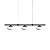 Pendente Odi 558-301 700x130mm LED Integrado 3x4W Vidro Fosco Branco - Imagem 1