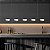 Pendente Odi 559-301 1200x130mm LED Integrado 5x4W Vidro Fosco Branco - Imagem 2