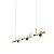 Pendente Jou 560-301 1200x170mm LED Integrado 6x4W Vidro Fosco Branco - Imagem 2