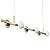 Pendente Jou 560-302 1200x170mm LED Integrado 6x4W Vidro Fosco Branco - Imagem 1