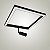 Plafon Itamonte Tech Soft P 340 x 340 x 20 mm LED Integrado 30W + 1 GU10 Perfil Slim 4000K 4297-401 - Imagem 3