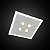 Luminária de Embutir Itamonte Tech Set 480 x 480 mm LED Integrado 42W + 4 PAR20 E27 Perfil Slim 4000K 2052-402 - Imagem 1