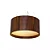 Pendente Accord Cilíndrico LED A-206LED 60x25cm 34W 1201lm IRC90 em Madeira - Imagem 1