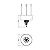 Pendente Accord Cristais LED A-213C 80x70cm 46W 1640lm IRC90 em Madeira - Imagem 2