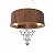 Pendente Accord Cristais LED A-213C 80x70cm 46W 1640lm IRC90 em Madeira - Imagem 1
