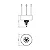 Pendente Accord Cristais LED A-215C 60x63cm 29W 1025lm IRC90 em Madeira - Imagem 2