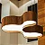 Pendente Accord KS LED A-263LED 120x84x20cm 66W 2358lm IRC90 em Madeira - Imagem 2
