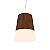 Pendente Accord Cônico A-264 27,5x33cm em Madeira Design Contemporâneo - Imagem 1